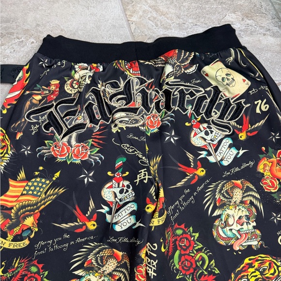 Ed Hardy Women’s Flashboard Graphic Track Pants - Size Medium - Picture 4 of 6